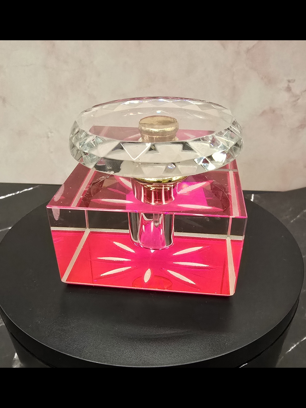 Pretty Perfume Bottle Glows Never Used